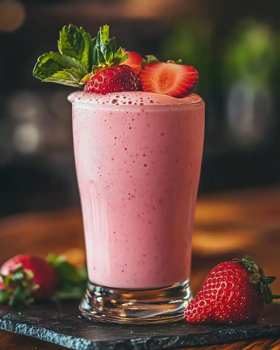 Strawberry milkshake