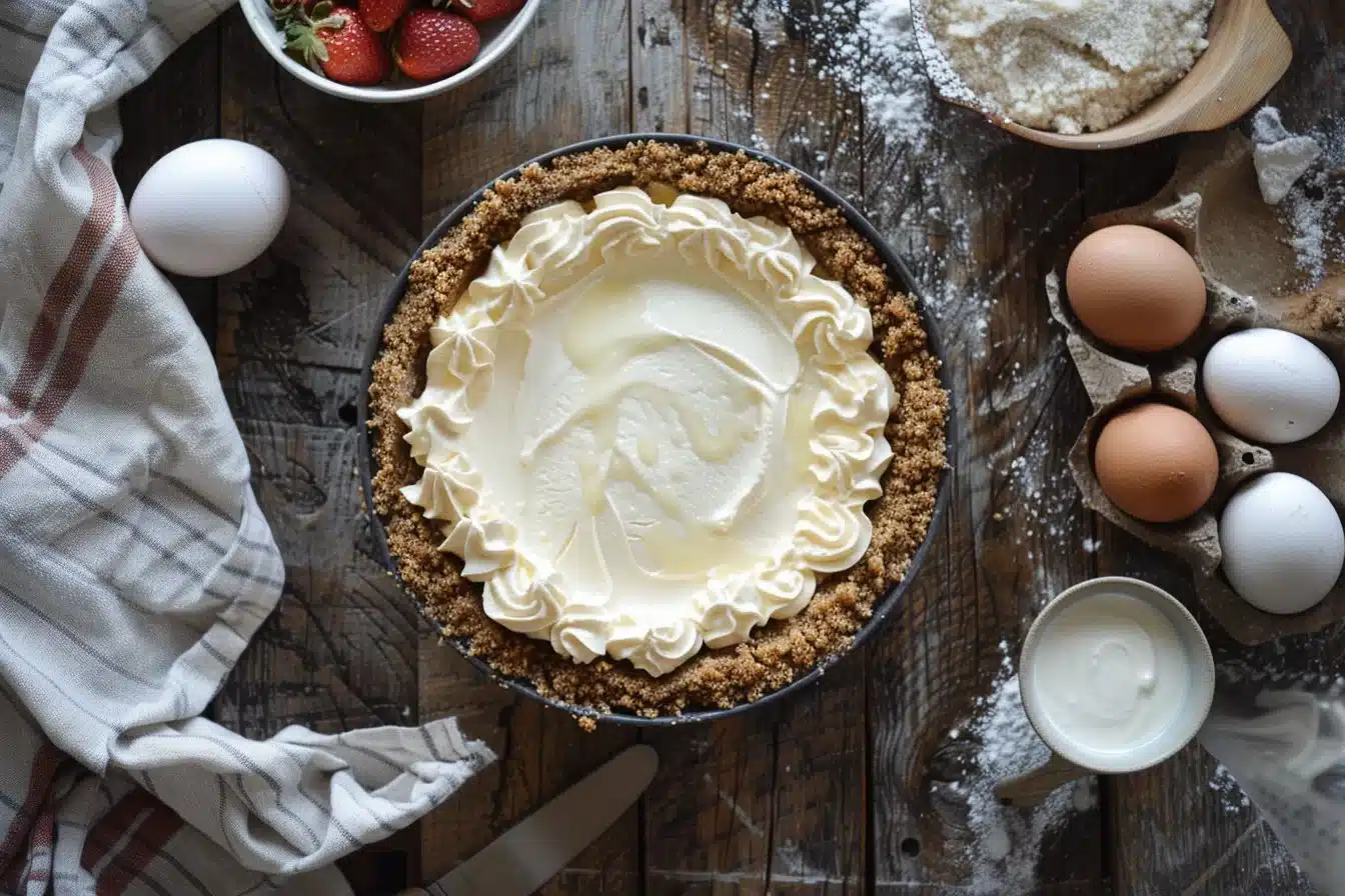Strawberry Swirl Cheesecake