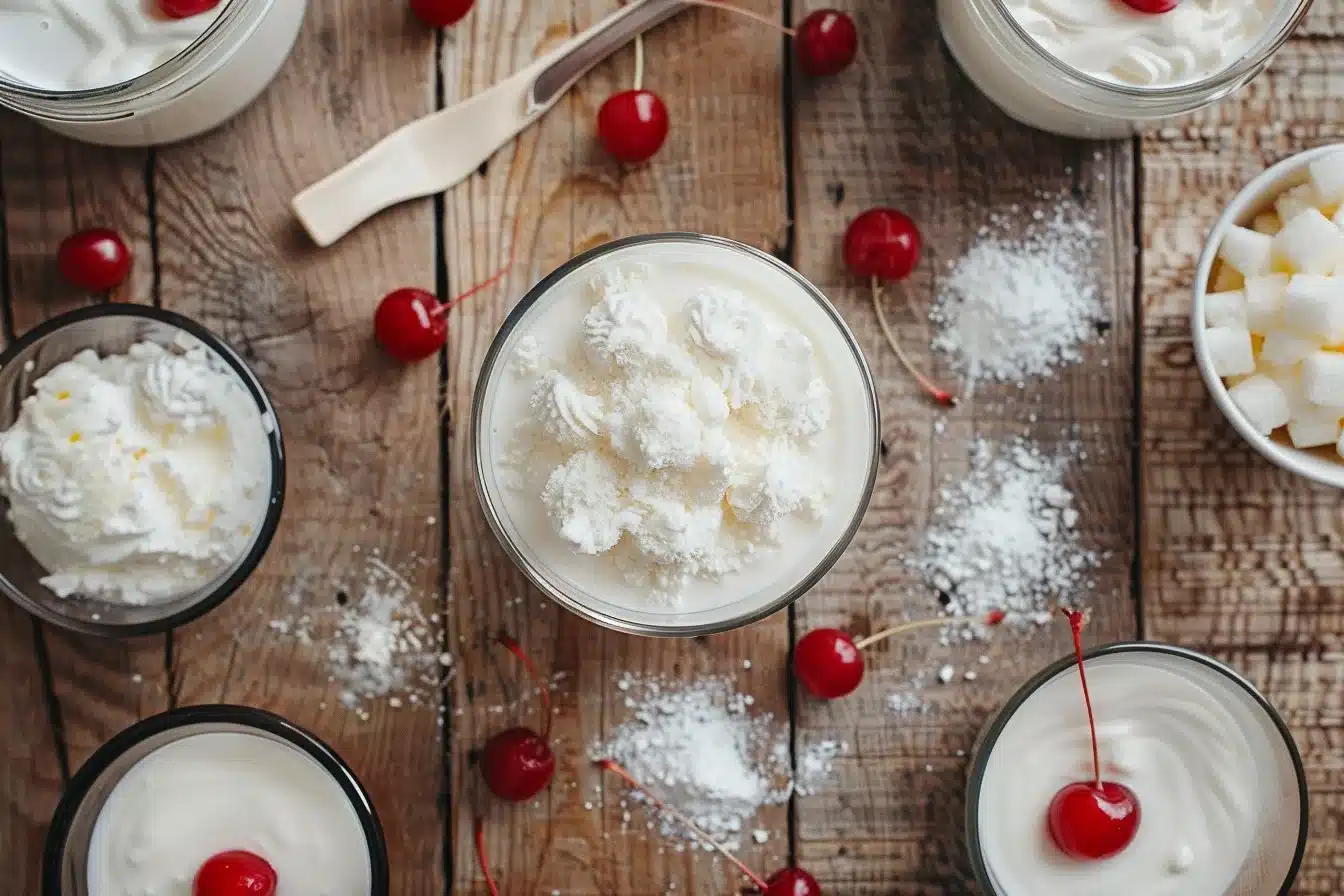 Vanilla Milkshakes without Ice Cream