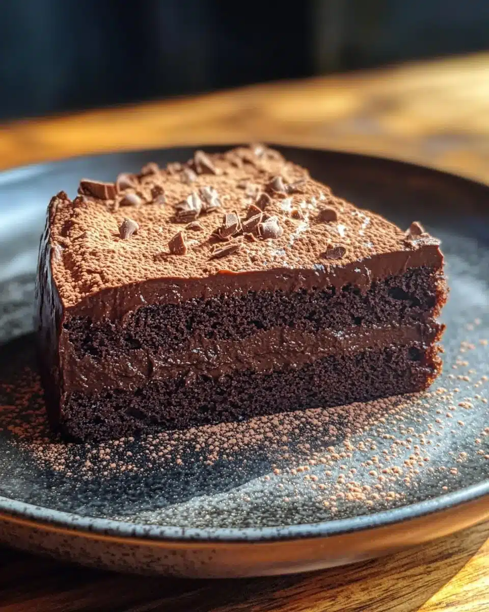 Fudgy Chocolate Mud Cake
