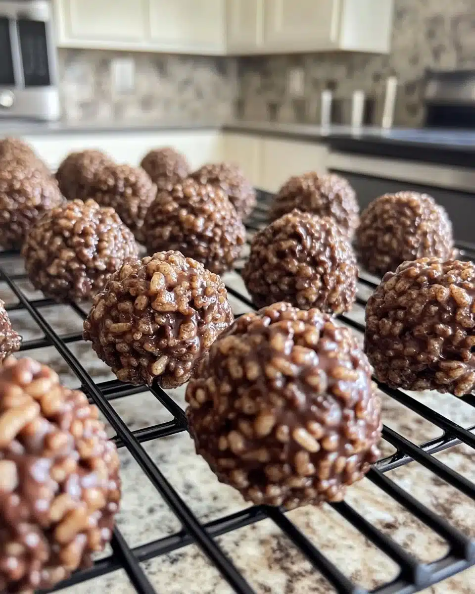 Chocolate Rice Krispie Balls