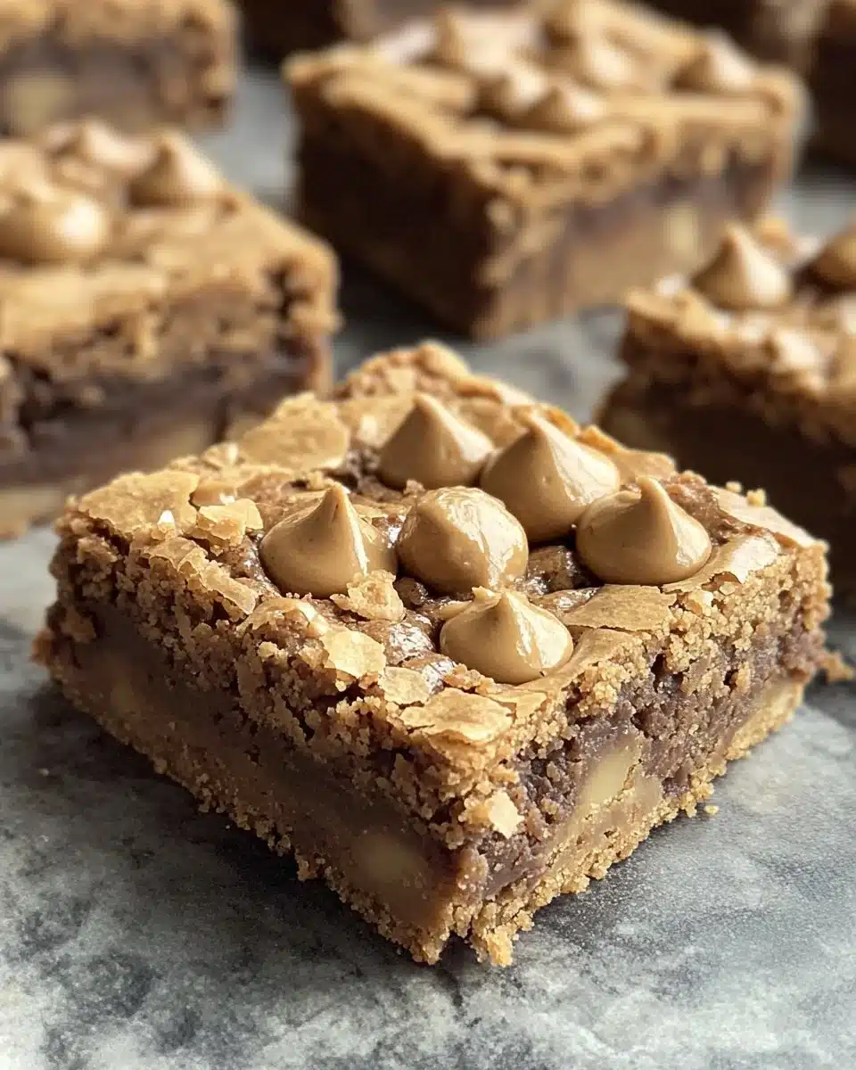 Easy Flourless Peanut Butter Blondies