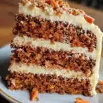 Delicious gluten free carrot cake made with natural ingredients