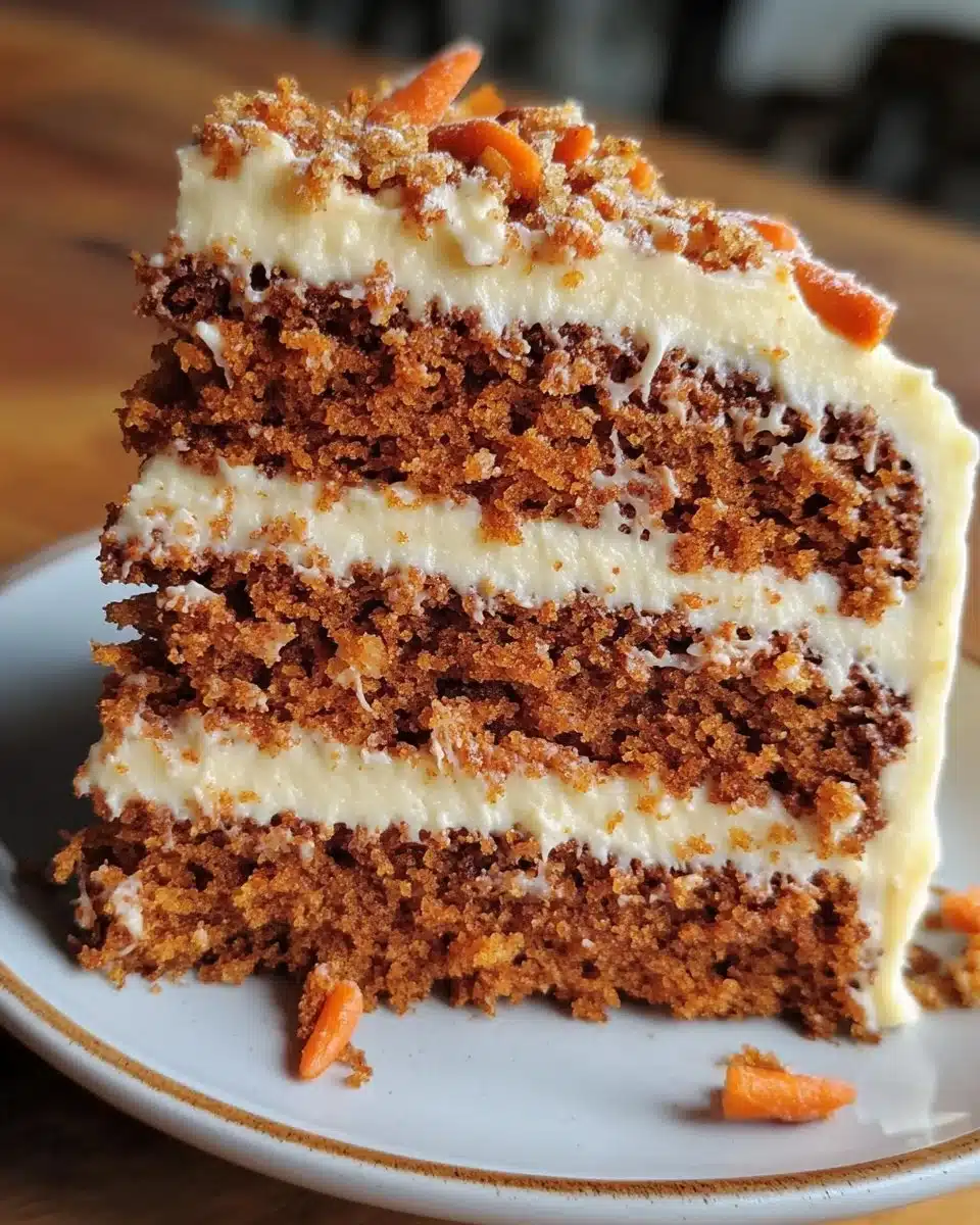 Delicious gluten free carrot cake made with natural ingredients