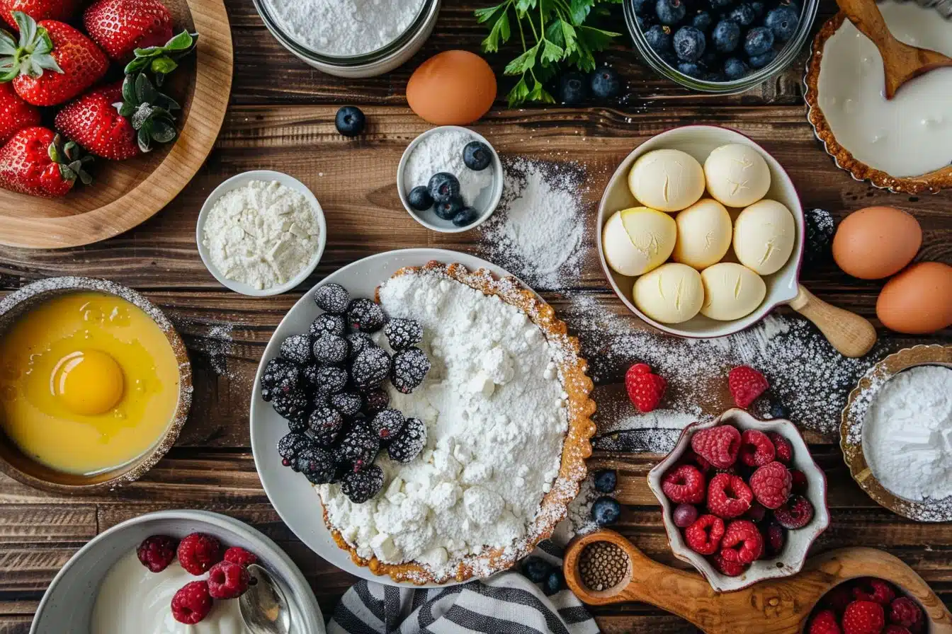 Mixed Berry Tart with Custard Filling Recipe