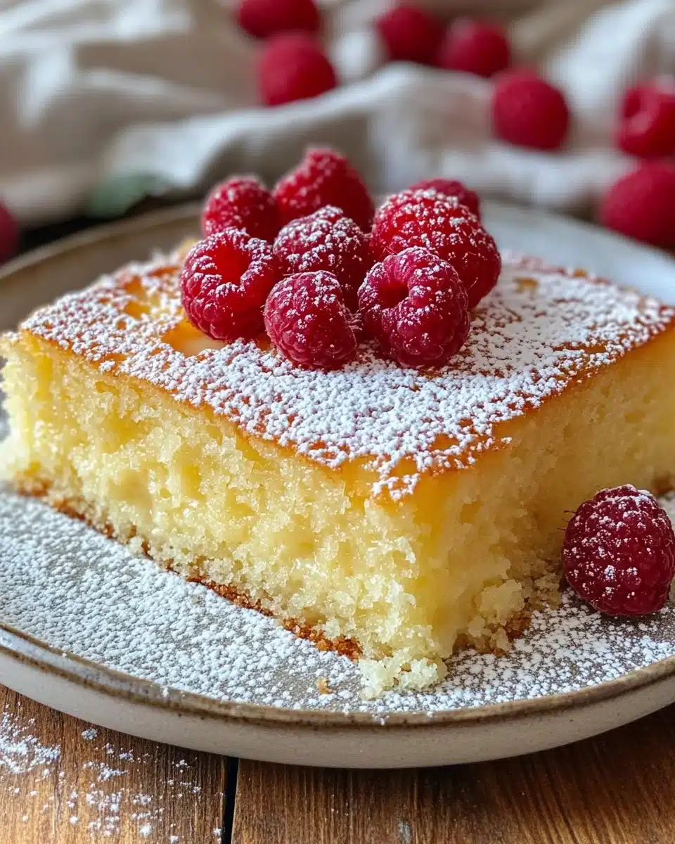 Easy Vanilla Magic Custard Cake