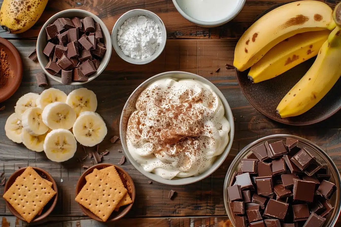 Chocolate Banana Pudding Bars