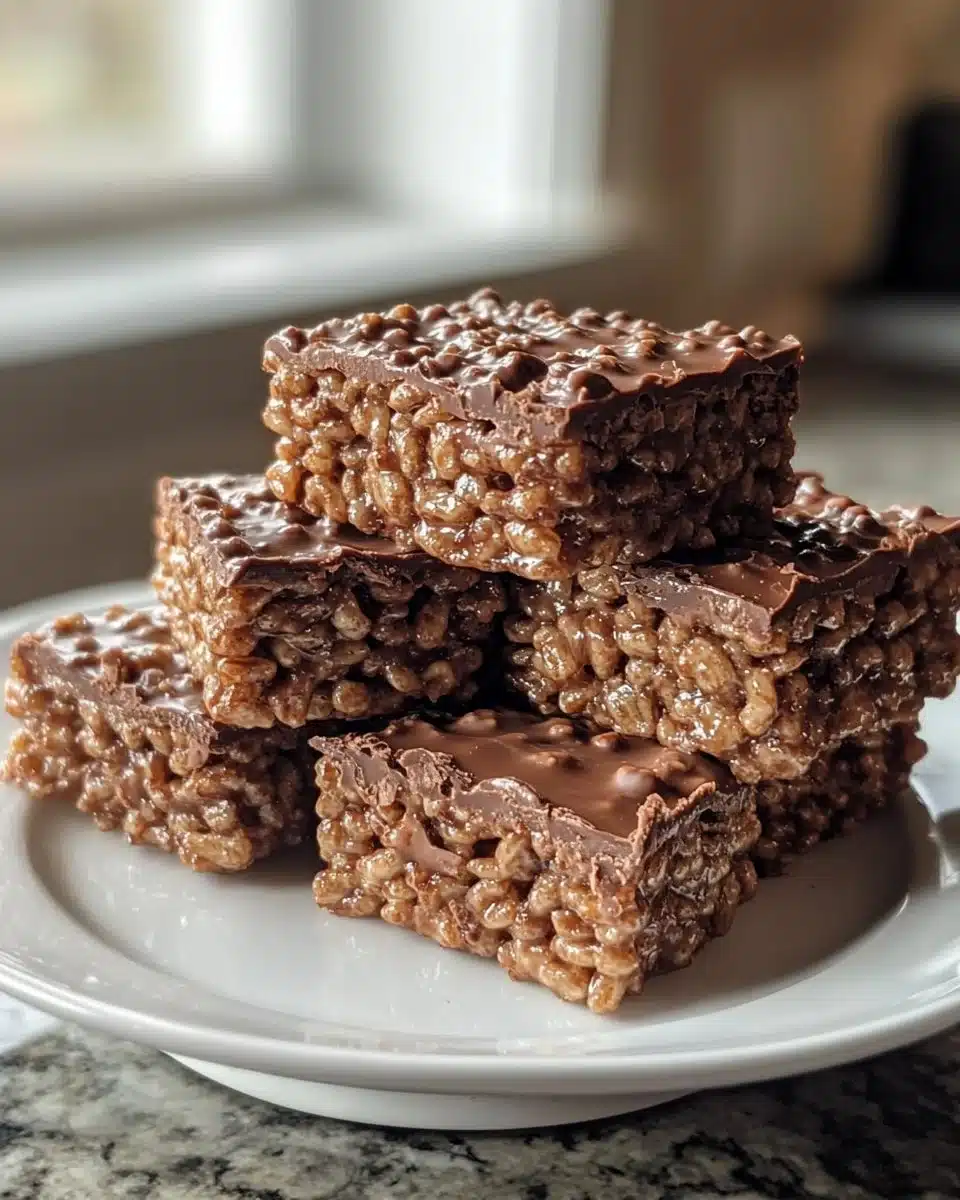 Double Chocolate Rice Krispies Bars