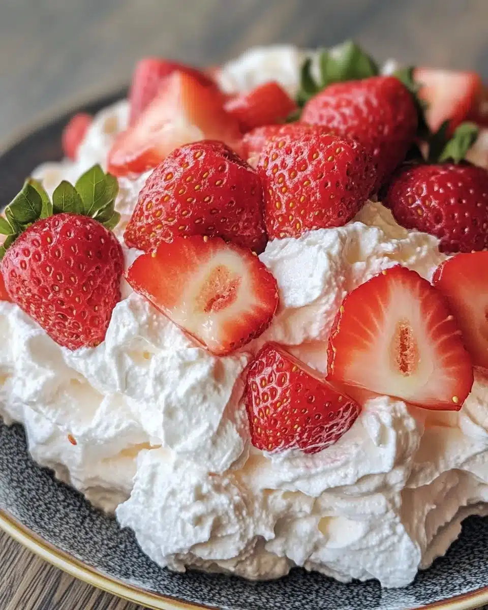 Delicious no-bake fruity fluff dessert made with five ingredients