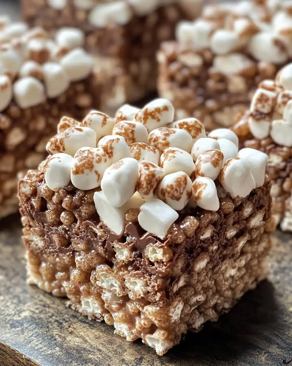 Hot Chocolate Rice Krispie Treats