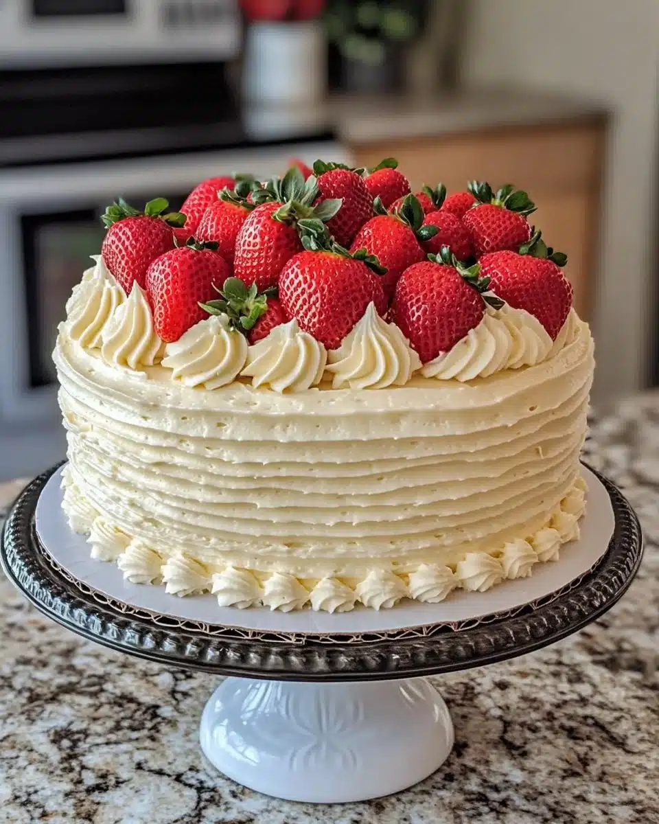 Strawberry Vanilla Buttercream Cake You’ll Love!