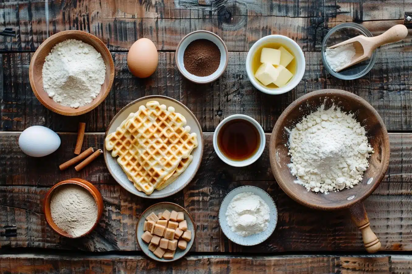Maple Cinnamon-Infused Butter Belgian Waffles