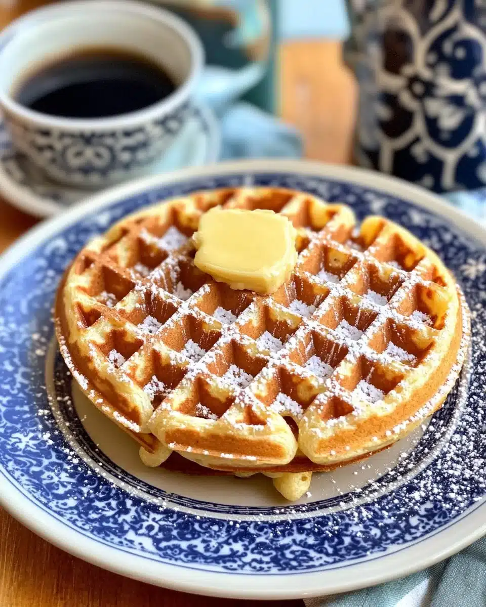 Maple Cinnamon-Infused Butter Belgian Waffles